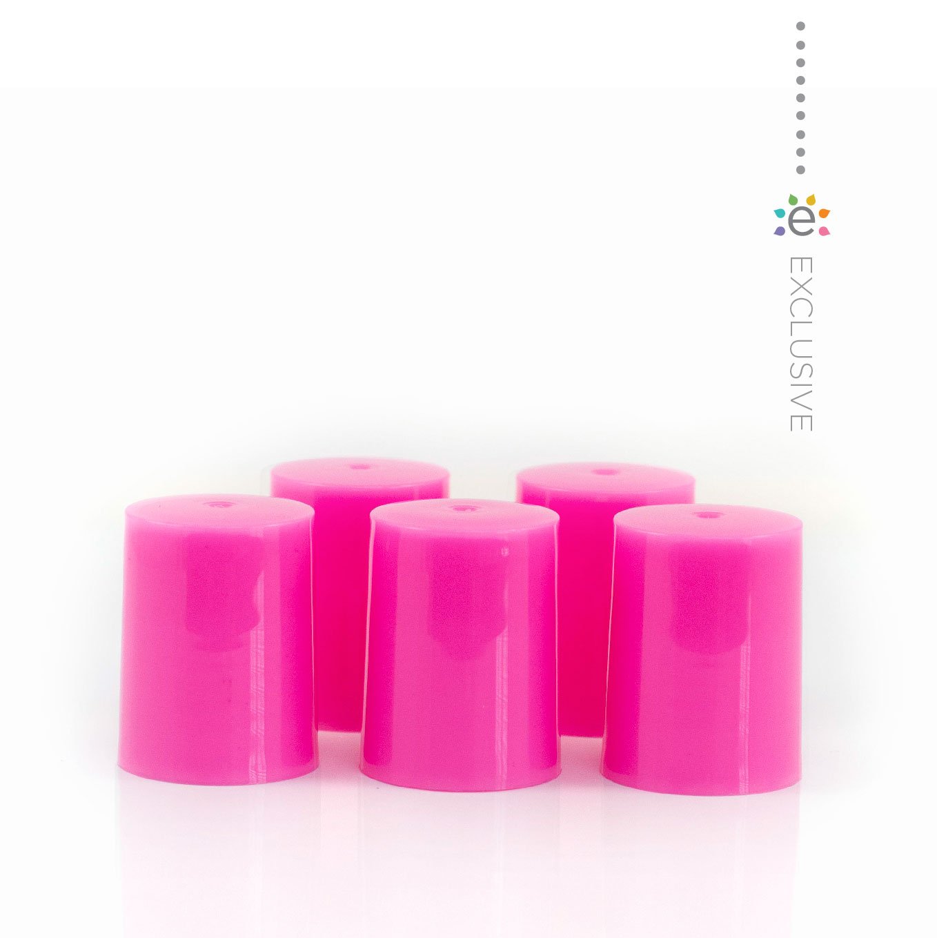 Nakrętka różowa na butelki typu rollon  (5szt.)