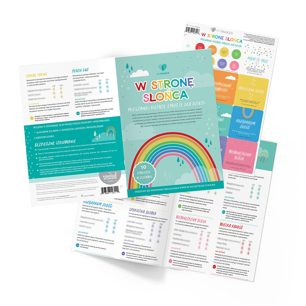 MyMakes: W stronę słońca, mieszanki kojące dla dzieci 1 szt. j.polski (broszura + zestaw naklejek)