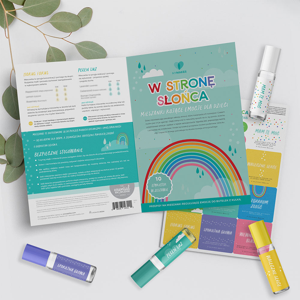 MyMakes: W stronę słońca, mieszanki kojące dla dzieci 1 szt. j.polski (broszura + zestaw naklejek)