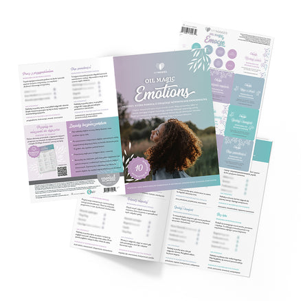 MyMakes: Oil Magic Emotions, przepisy, które pomogą Ci osiągnąć równowagę emocjonalną 1 szt. j.polski (broszura + zestaw naklejek)