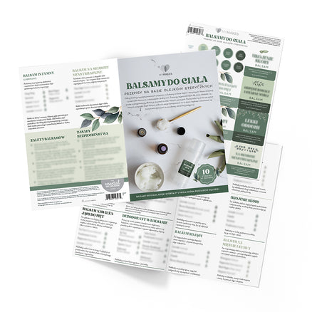 MyMakes: Balsamy do ciała na bazie olejków eterycznych 1 szt. j.polski (broszura + zestaw naklejek)