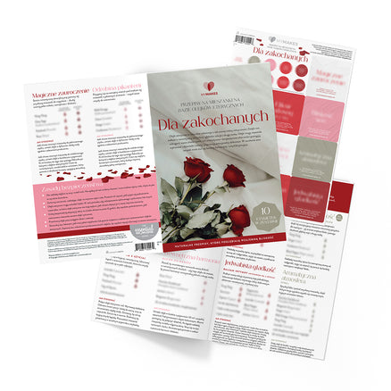 MyMakes: Przepisy na mieszanki na bazie olejków eterycznych dla zakochanych 1 szt. j.polski (broszura + zestaw naklejek)