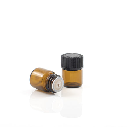 1ml Fiolka Bursztynowa z zakraplaczem  (opakowanie 8szt.)