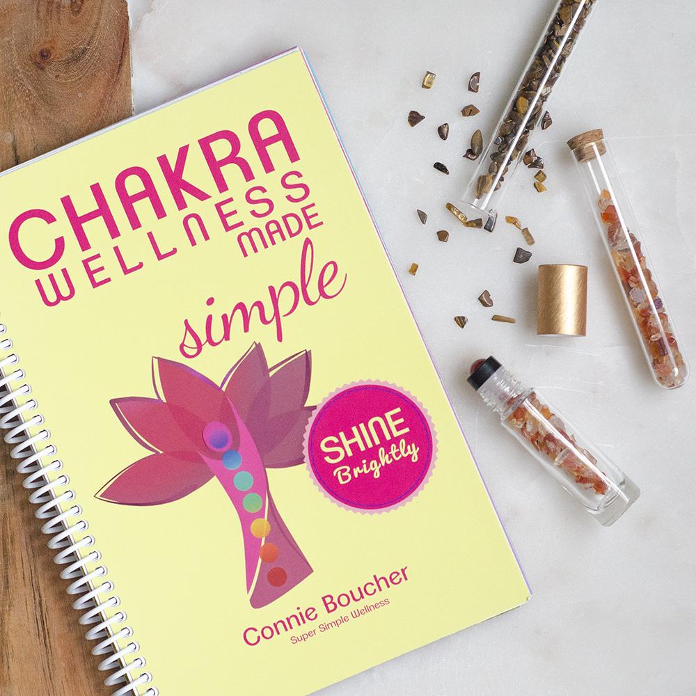 Chakra Wellness Made Simple by Connie Boucher & Susan Lawton książka na spirali w j.angielskim