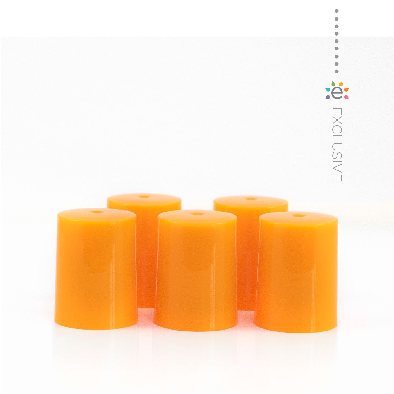 Nakrętka pomarańczowa na butelki typu rollon  (5szt.)